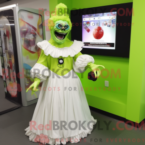 Postava maskota Lime Green...