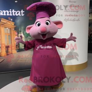 Magenta Ratatouille mascot...