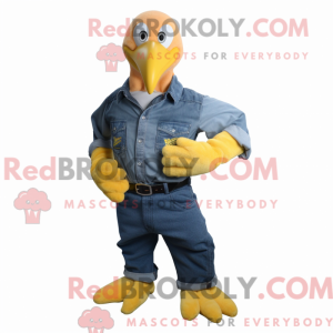 Yellow Bald Eagle mascot...