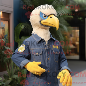 Yellow Bald Eagle maskot...