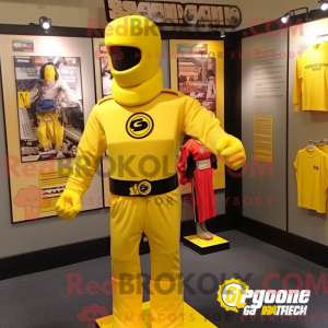 Yellow Gi Joe mascot...