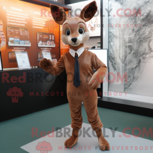 Brown Roe Deer mascot...