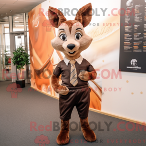 Brun rådyr maskot drakt...