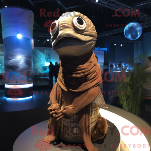 Brown Betta Fish mascot...