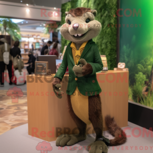 Olive Mongoose Maskottchen...