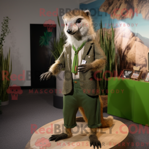 Olive Mongoose Maskottchen...