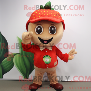 Tan Strawberry maskot...