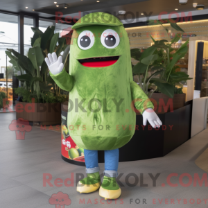 Olive Sushi mascot costume...