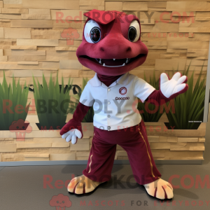 Maroon Geckos mascot...