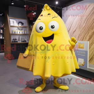 Yellow Ray mascot costume...