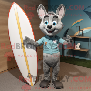 Gray Surfboard mascot...