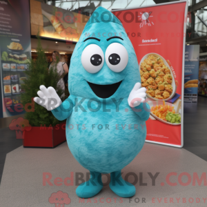 Turquoise Shakshuka mascot...