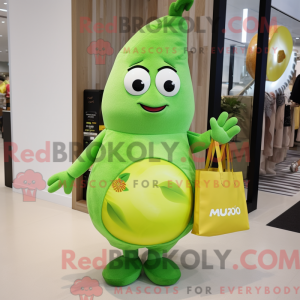 Limegrøn Mango maskot...