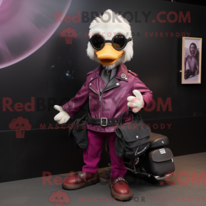 Magenta Gosling maskot...