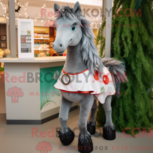 Gray Mare-maskotdraktfigur...