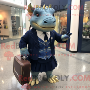 Navy Ankylosaurus mascot...