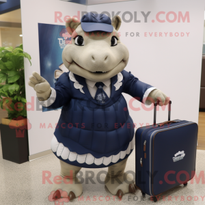 Navy Ankylosaurus mascot...