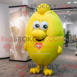 Citrongule hjerteformede...