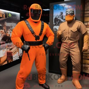 Rust Gi Joe mascot costume...