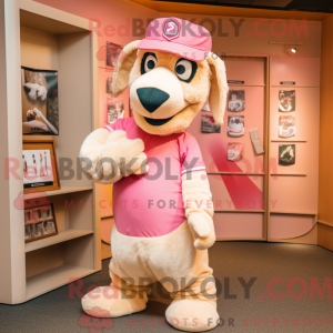 Rosa Camel-maskotdraktfigur...