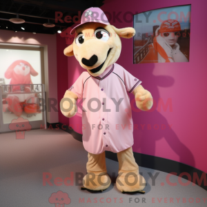 Pink Camel mascot costume...