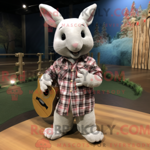 Hvid Chinchilla maskot...