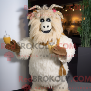 Máscara de Yak-maskotdrakt...