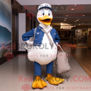 Navy Geese maskot kostume...