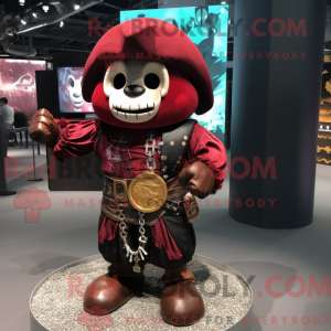 Maroon Pirate mascot...