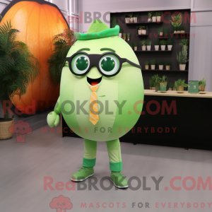 Grøn Grapefrugt maskot...