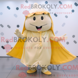 Beige Ray mascot costume...