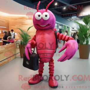 Magenta Lobster maskot...