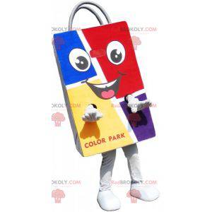 Mascotte kleurrijke papieren zak. Plastic tas - Redbrokoly.com