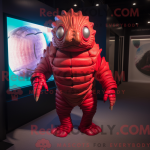 Rød Trilobite maskot...