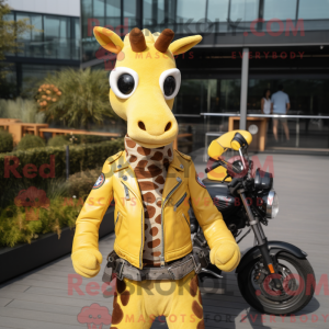 Gele giraffe...