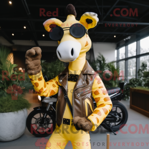 Gele giraffe...