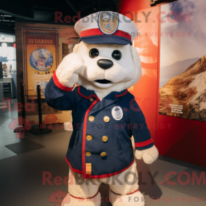 Navy Fire Fighter mascot...