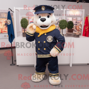 Navy Fire Fighter mascot...