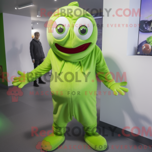 Lime Green Moussaka mascot...