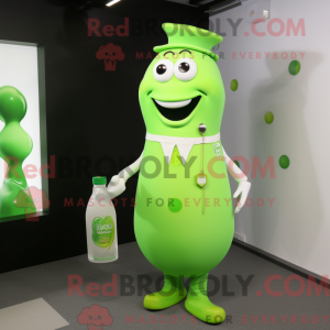Lime Green Bottle Of Milk...