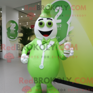 Postava maskota Lime Green...