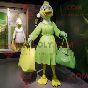 Lime Green Goose maskot...