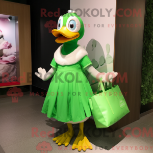 Lime Green Goose maskot...