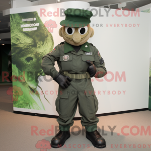 Commando mascot costume...