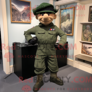 Commando mascot costume...