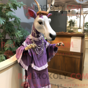 Lavendel Okapi maskot...