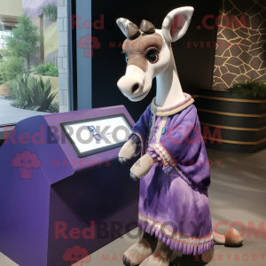 Lavendel Okapi maskot...