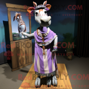 Lavendel Okapi maskot...