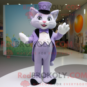 Lavendel kattmaskot drakt...