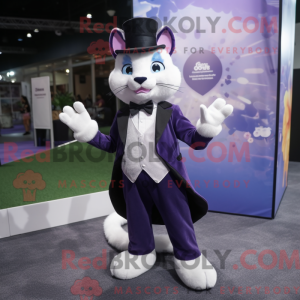 Lavender Cat mascot costume...